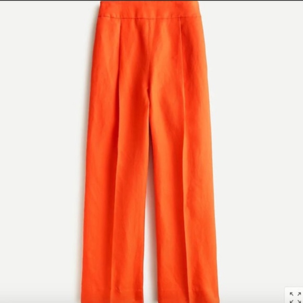 Wide Leg Linen Culotte Pants J Crew